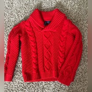 Janie and Jack red sweater 18-24 mos